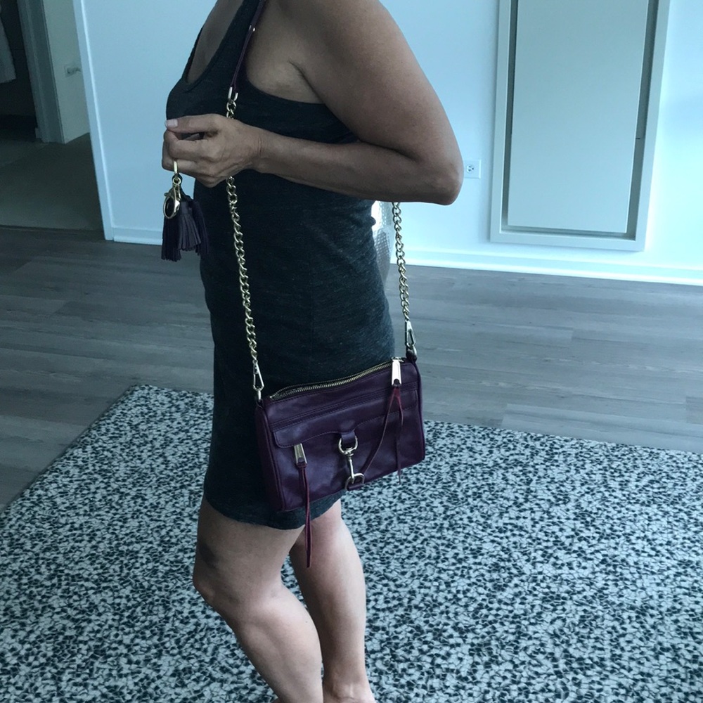 NWOT💕Rebecca Minkoff Crossbody Plum - Picture 8 of 8